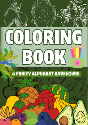 Colorful illustrative playful childish dinosaur cover a4 Document