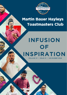 Newsletter - Martin Bauer Hayleys Toastmasters Club - November 2025