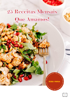 Livro de 25 Receitas Mensais