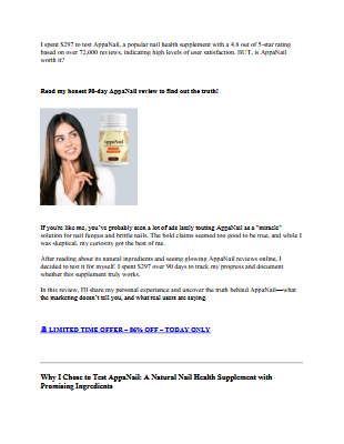 AppaNail Reviews 2025 (In-Depth Analysis) Is It Truly Support Skin And Health?