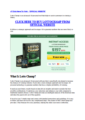 LottoChamp Reviews 2025: Shocking Details & Insider Experience Revealed!
