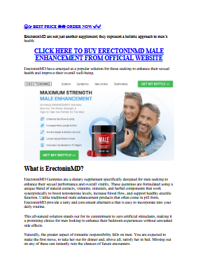 ErectoninMD Male Enhancement Review: Is It Legit? Shocking Results & Details Inside!