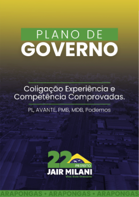 Novo Plano Governamental de Arapongas Jair Milani 22 - 2025 - 2029-1-1