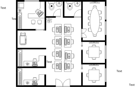 Regular Office Floor Plan | Visual Paradigm User-Contributed Diagrams ...