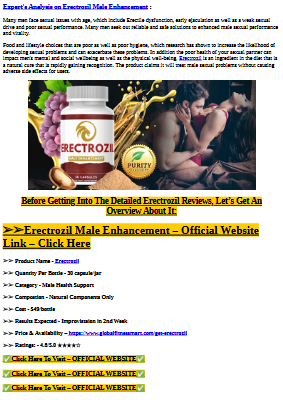 Erectrozil Male Enhancement