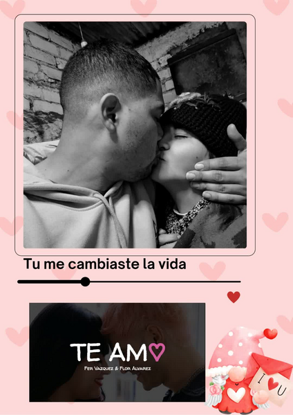 Cartel de San Valentín Ilustrado rosa y rojo (2)