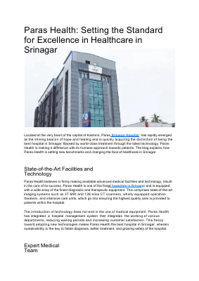 Paras Health_ Setting the Standard for Excellence in Healthcare in Srinagar (1).pdf