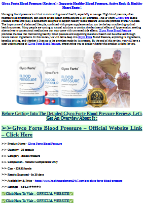 Glyco Forte Blood Pressure