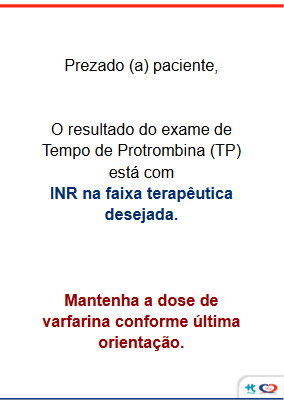 Prezado(a) Paciente 