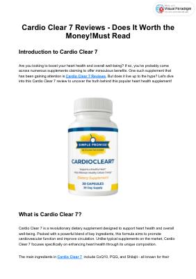 Cardio Clear 7 Reviews - Does It Worth the Money!Must Read.pdf