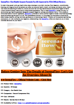 SerenaFlow Gut Health Care